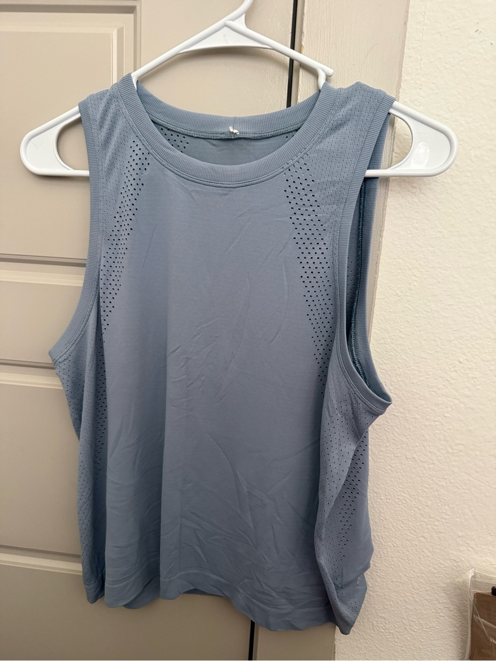 Lululemon Light Blue Sleeveless Performance Tank Top